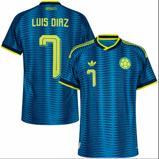 Colombia Authentic Away L. Díaz 7 Jersey 2026-2027