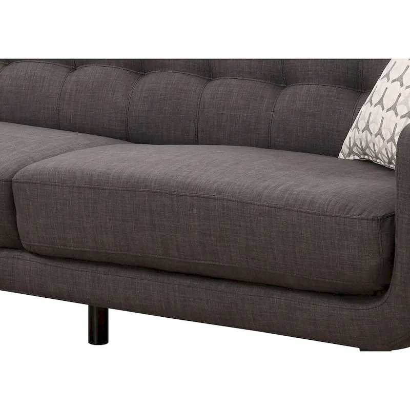 Mid-century Modern Charcoal Sofa