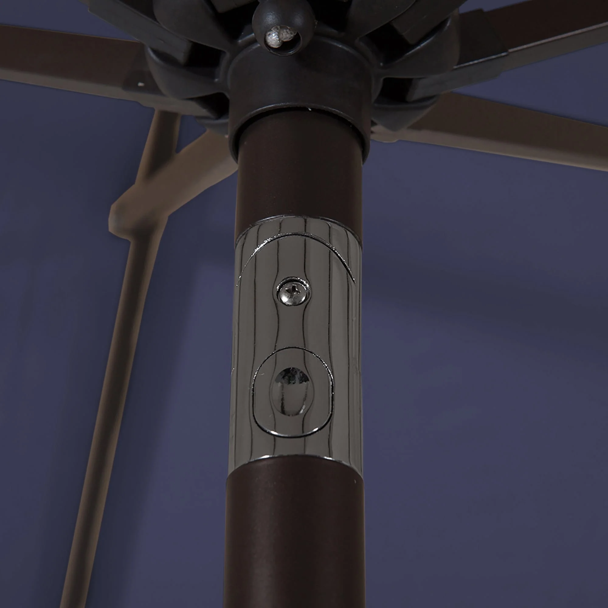 Lopes 9-foot Patio Umbrella with Bronze Finish Base Weight Stand Included