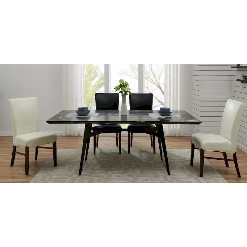 Milton Bonded Leather Dining Chairs (Set of 2) - na