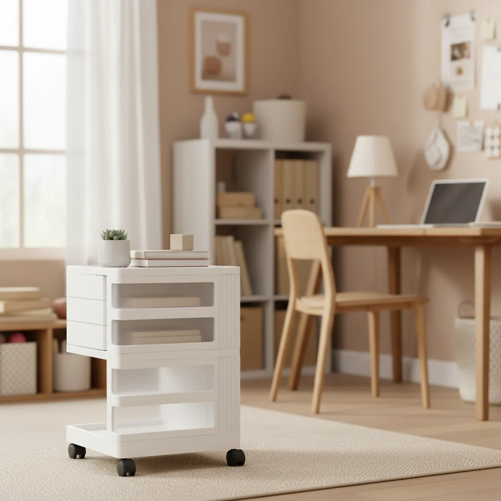 Mobile Rotating 4-Sided Storage Organizer - 18 W x 18 D x 26 H