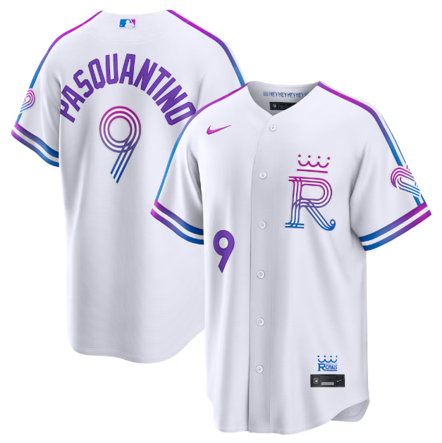 Kansas City Royals Vinnie Pasquantino White 2026 City Connect Stadium Jersey