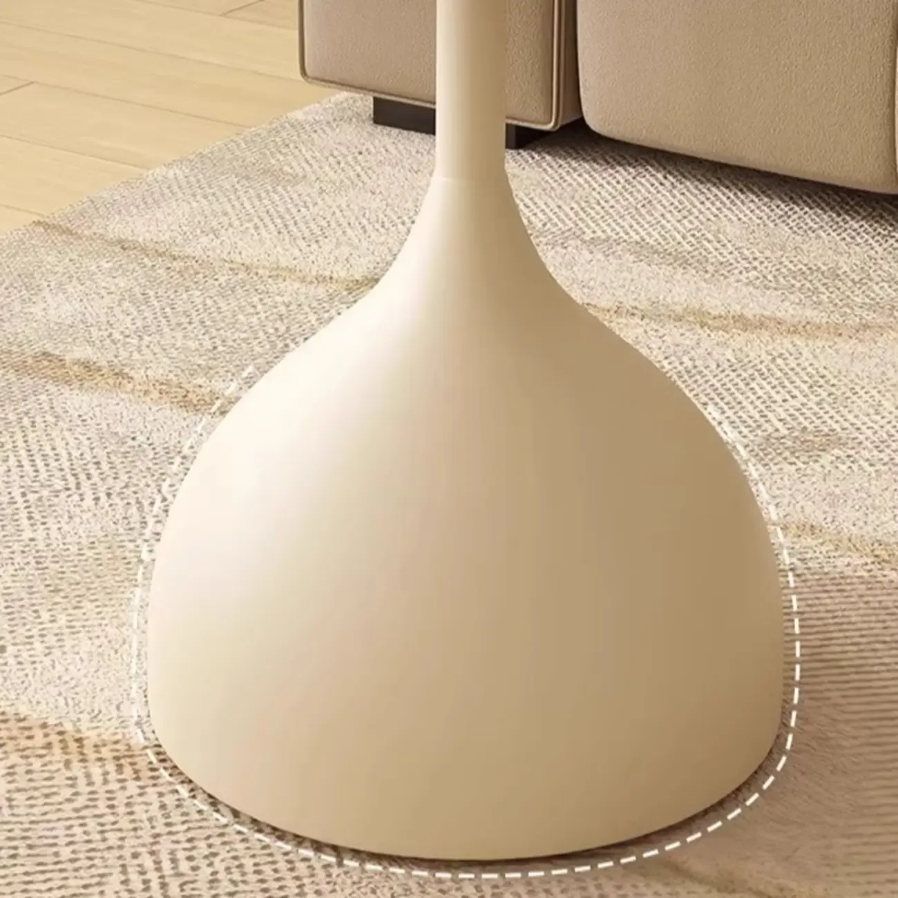 Classic Glass Pedestal Base Circular Chairside Table - Table Only