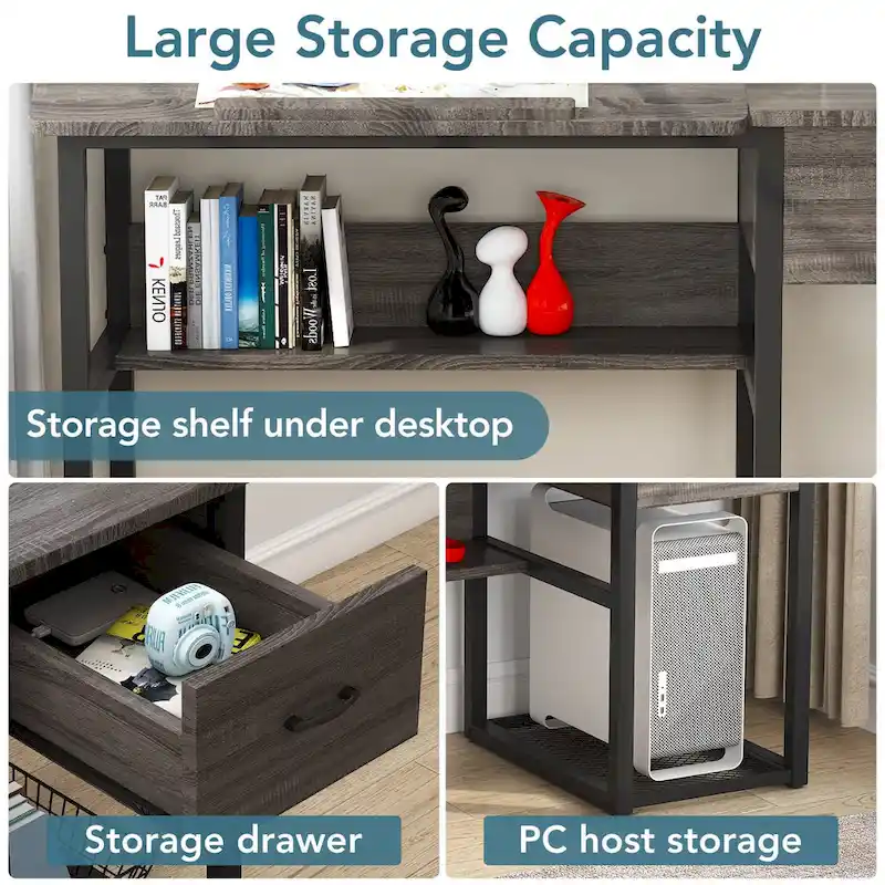 Drafting Table Drawing Computer Desk Artist Craft Table with Adjustable Top