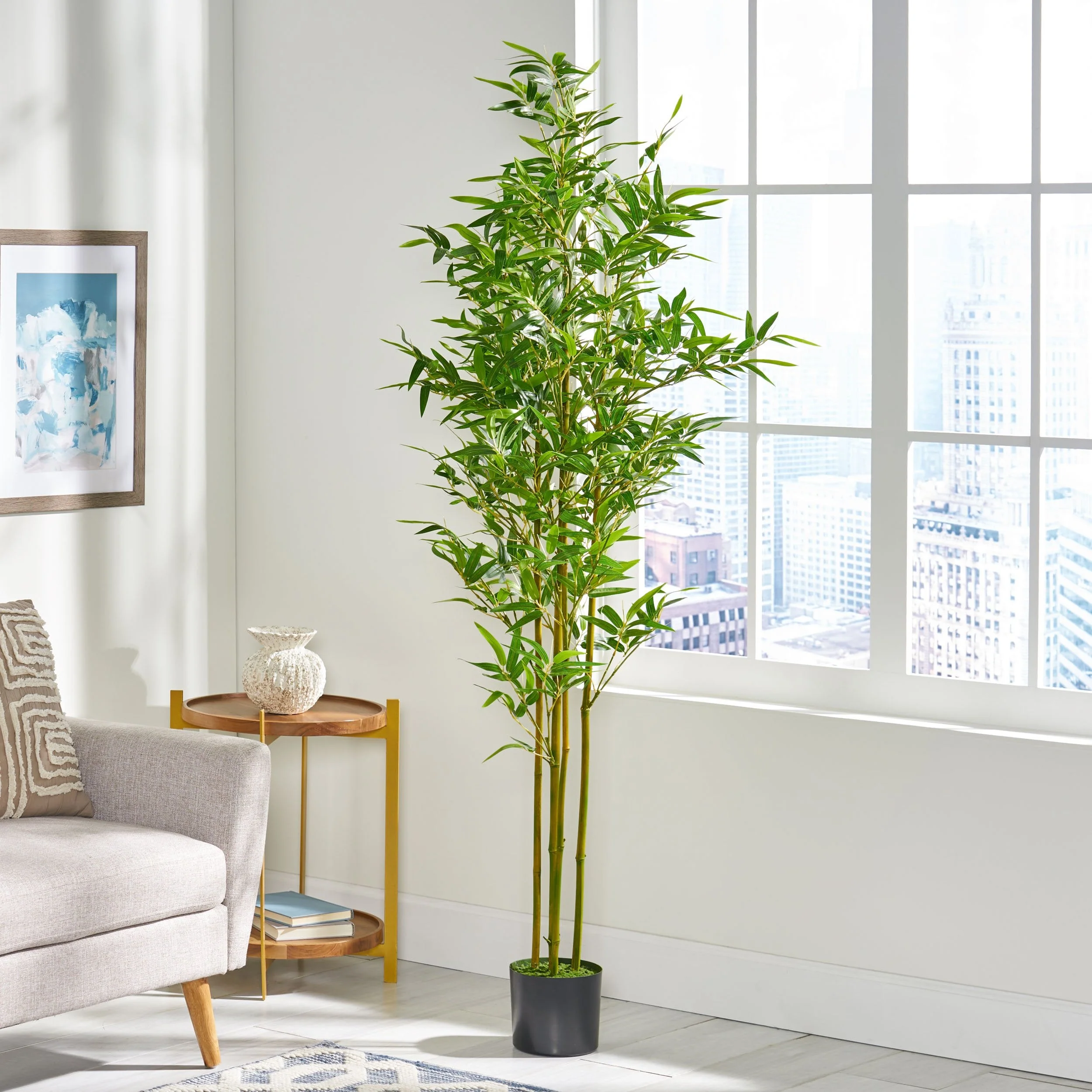 Artificial Tabletop Bamboo Plant, Green - NH682413