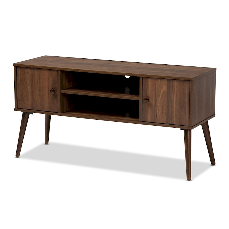 Carson Carrington Batnaset Mid-century Modern 2-door TV Stand