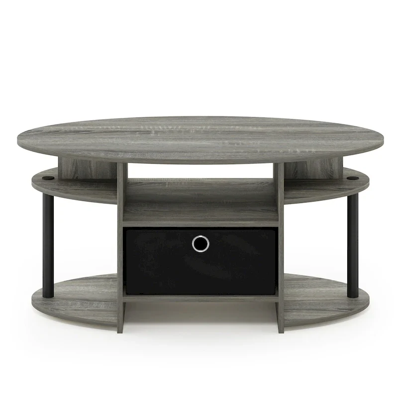 FURINNO JAYA Simple Design Oval Coffee Table