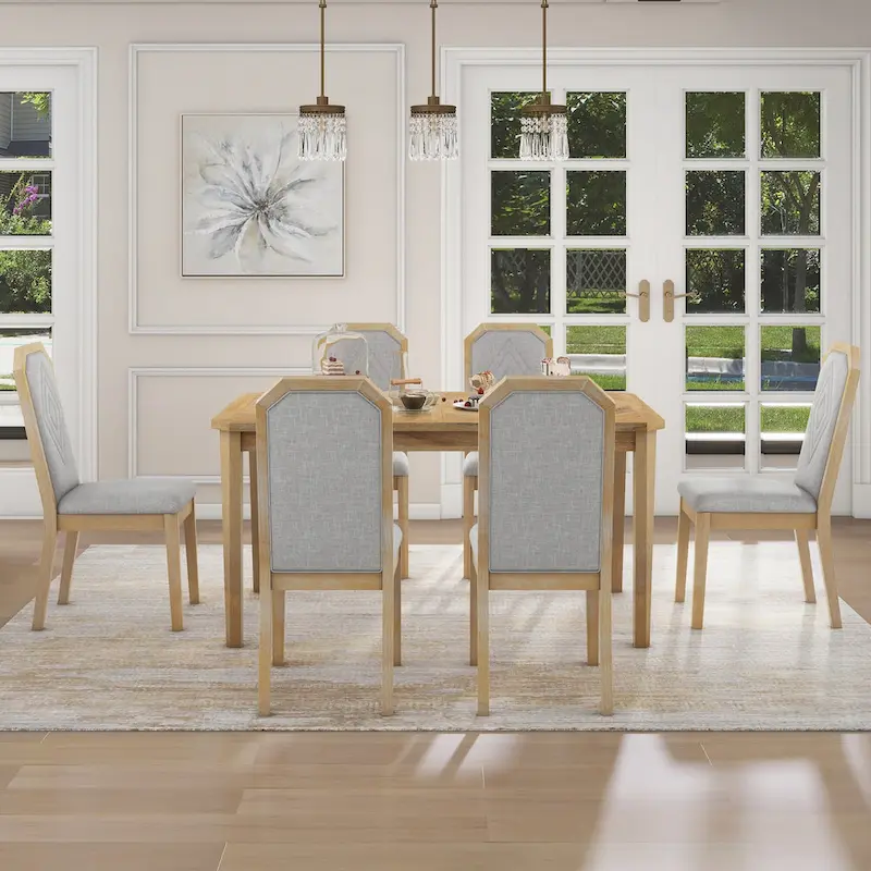 Bala Farmhouse 7-Piece Dining Sets by GDFStudio
