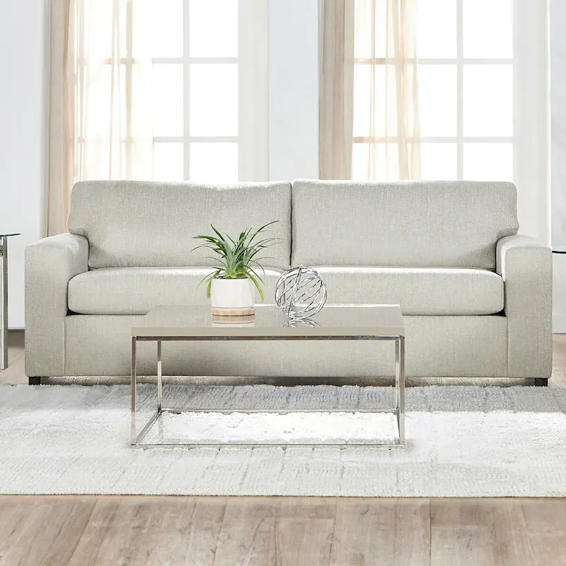 New Classic Furniture Leo Cushion Back Sofa, Made in USA