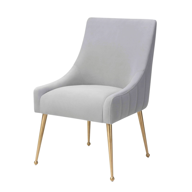 Irina Dining Chair Velvet Side Chair with Stainless Steel Leg