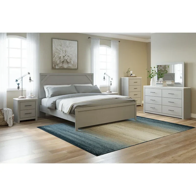 Cottonburg Gray Panel Bed