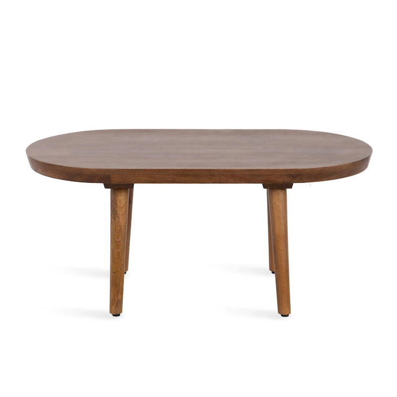 Kate and Laurel Conan Oval Wood Coffee Table