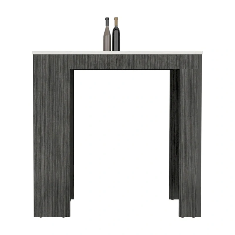 Kitchen Island Doyle, Kitchen, Concrete Gray / Ibiza Marble,High quality and durable