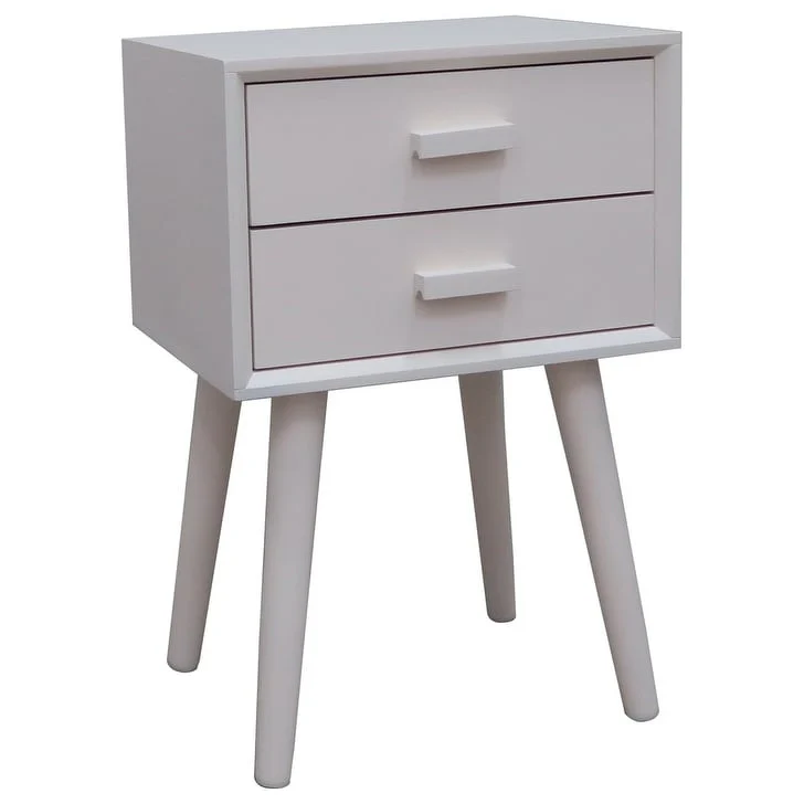 Two Drawer Side Table
