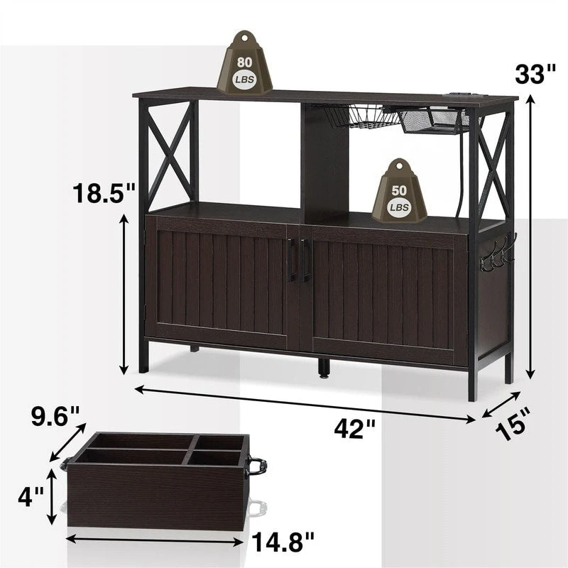 Buffet Cabinet - 15 D x 42 W x 33 H