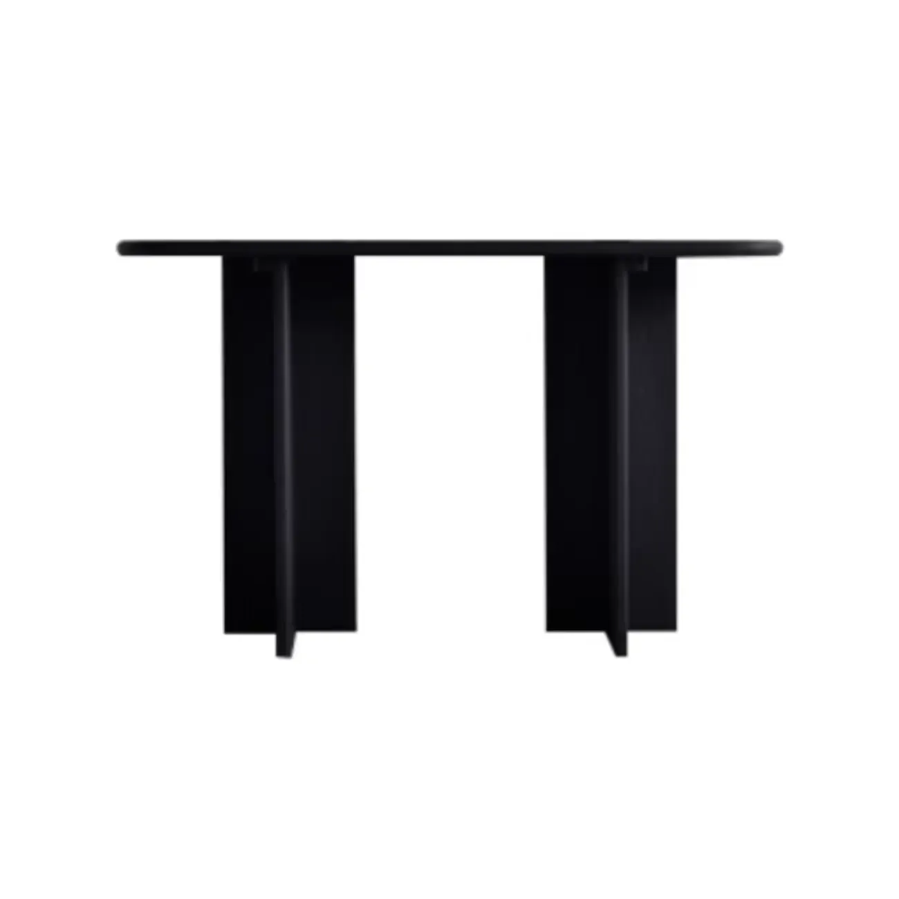 Modern Rectangle Black Ash Console Table