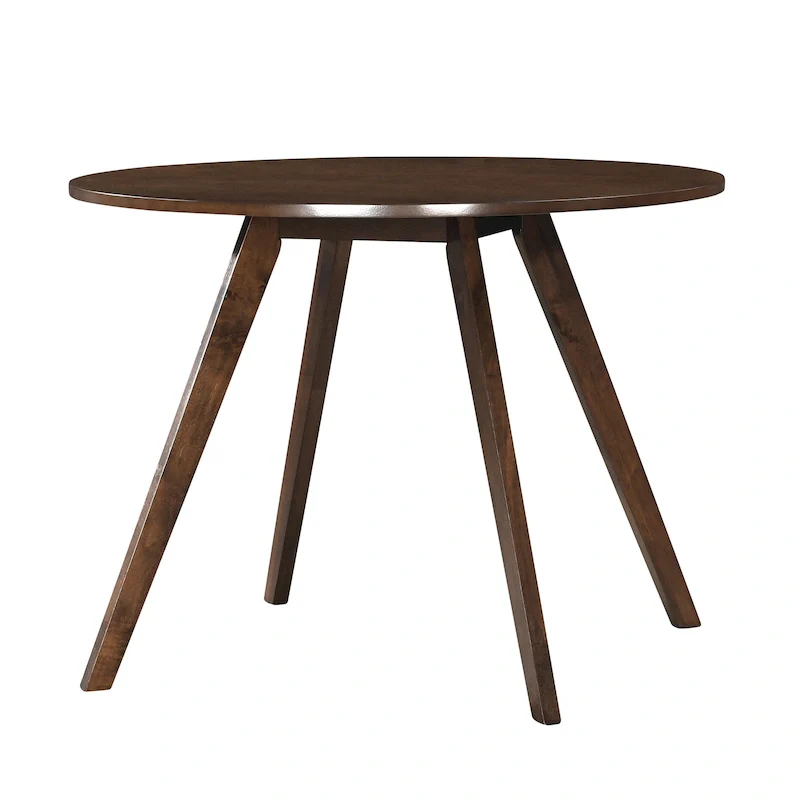 Round Dining Table, Walnut / Natural Oak / Grey, Seats 4