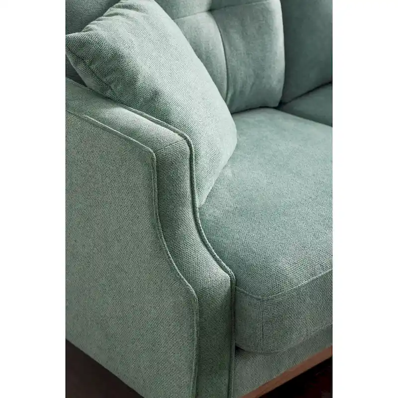 Fabric 2 Seater Loveseat Sofa with USB Charge