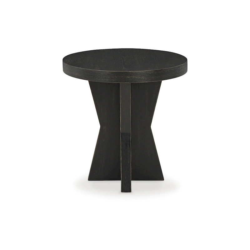 Signature Design by Ashley Galliden Black End Table - 24W x 24D x 24H