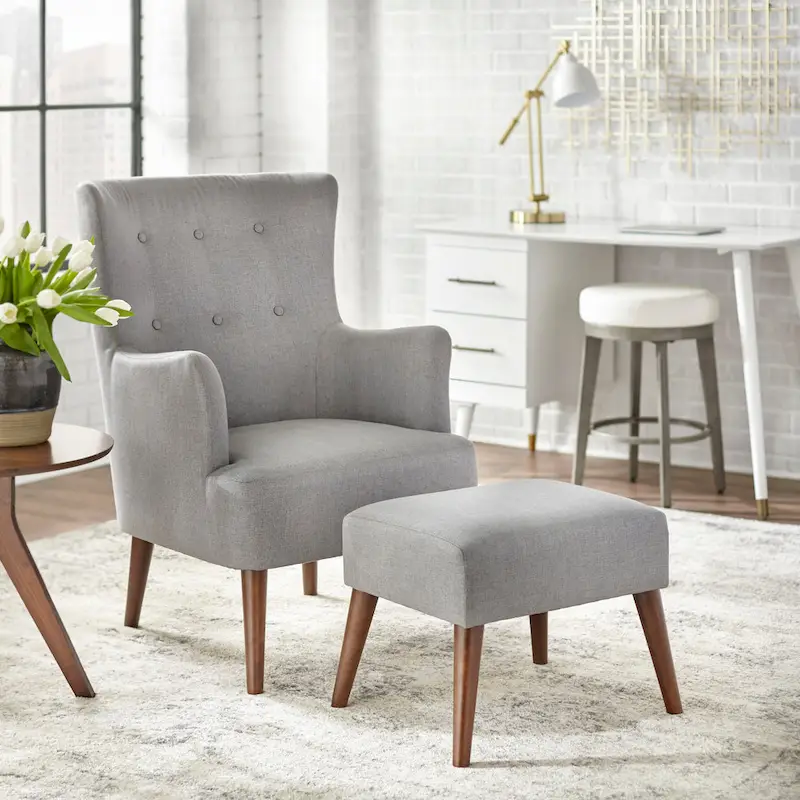 angelo:HOME Jane Chair and Ottoman Set