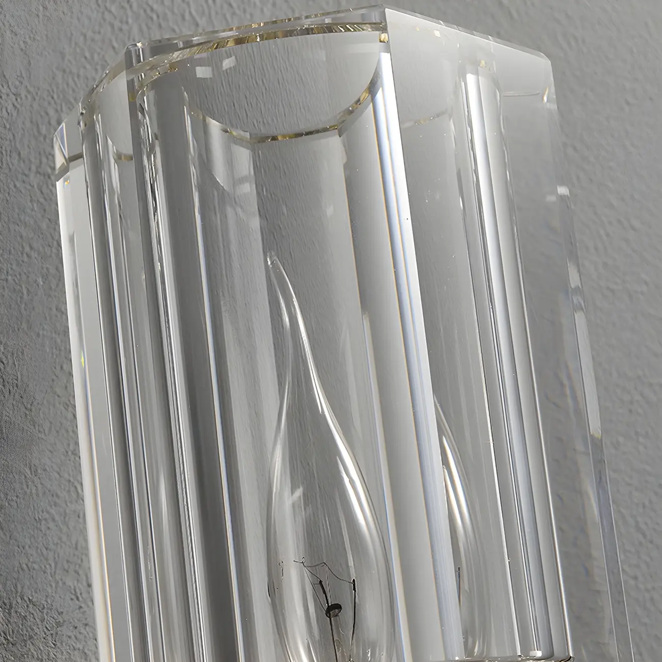 Mini Modern Elegant Gold Up Crystal Cylinder Vanity Light