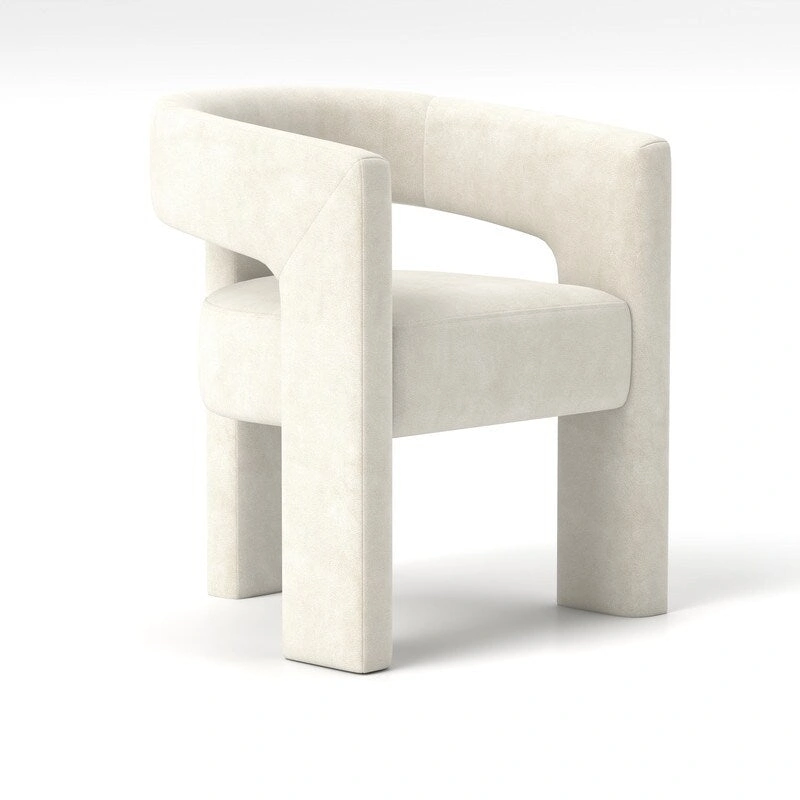 SEYNAR Modern Glam Velvet Upholstered Dining Chair, Open-Back Accent Chair Set of 6