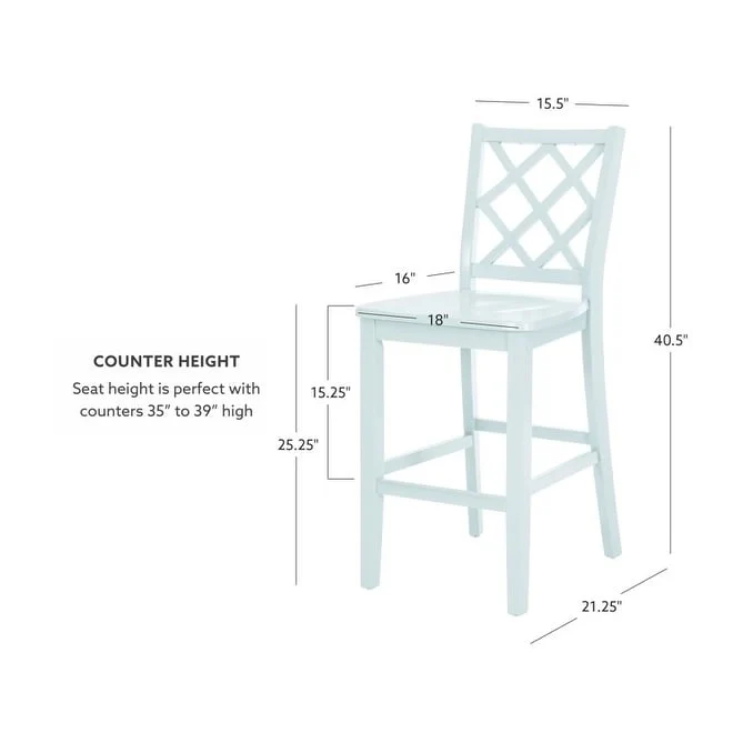 Catron Counter Height Solid Wood Dining Bar Stool