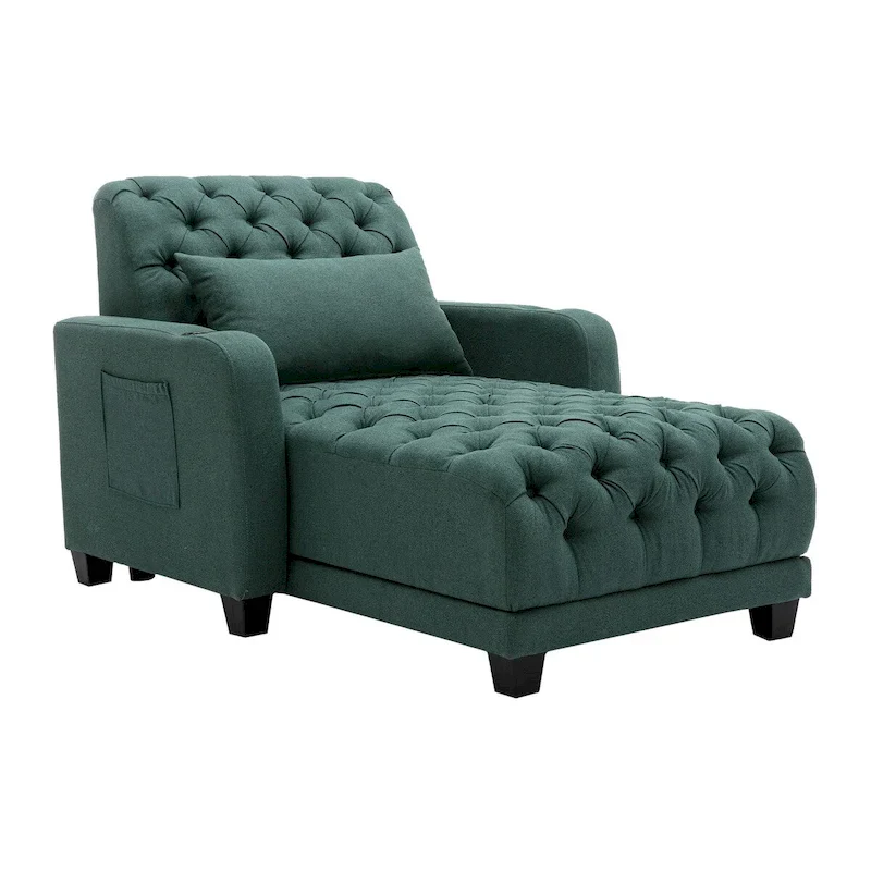 Green / Dark Grey / Brown / Beige / Yellow / Navy Barrel Accent Chair, Single Seat