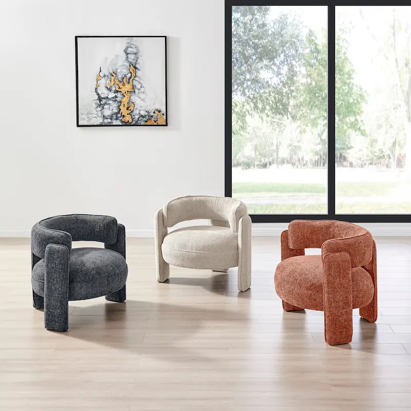 Rebecca Fabric Accent Arm Chair