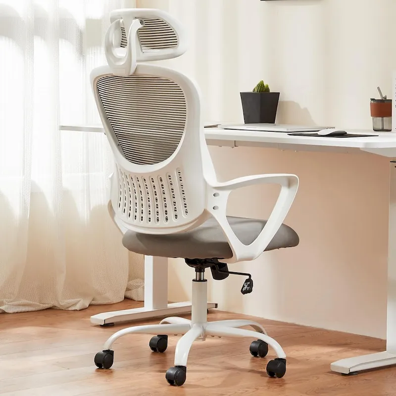 Ergonomic Office Chair, High Back Desk Chair with Headrest, Home Office Swivel Mesh Computer Chair Office Chairs