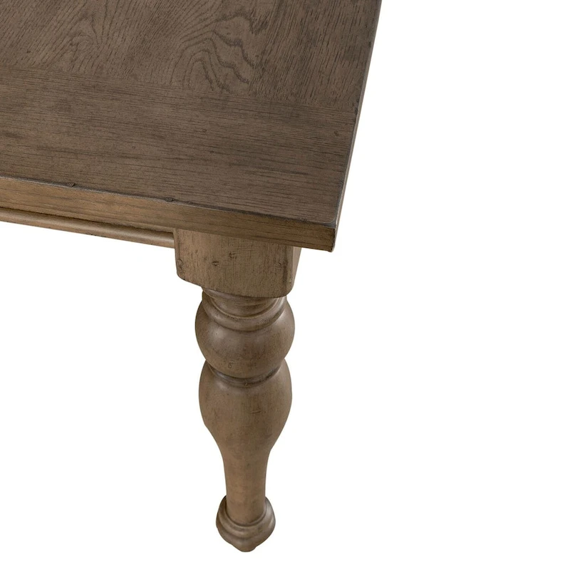 Americana Farmhouse Dusty Taupe Rectangular Leg Table