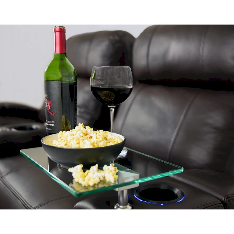 Octane Glass Swivel Table