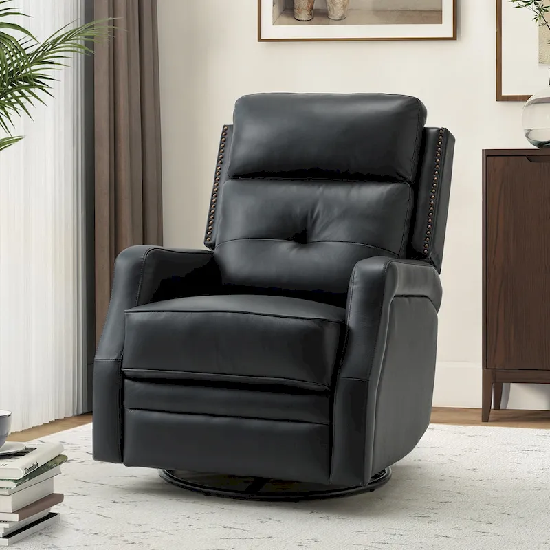 Living Room Recliner with Metal Base