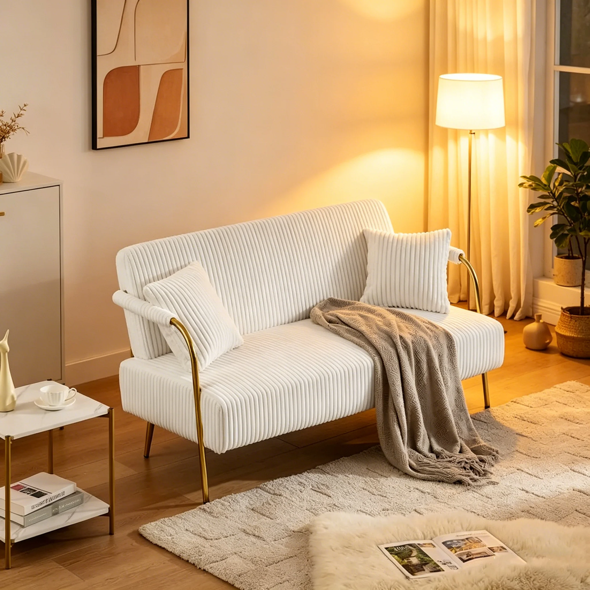 Tufted Backrest Sofa