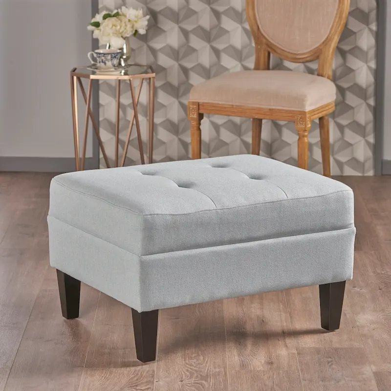 Tufted Fabric Ottoman