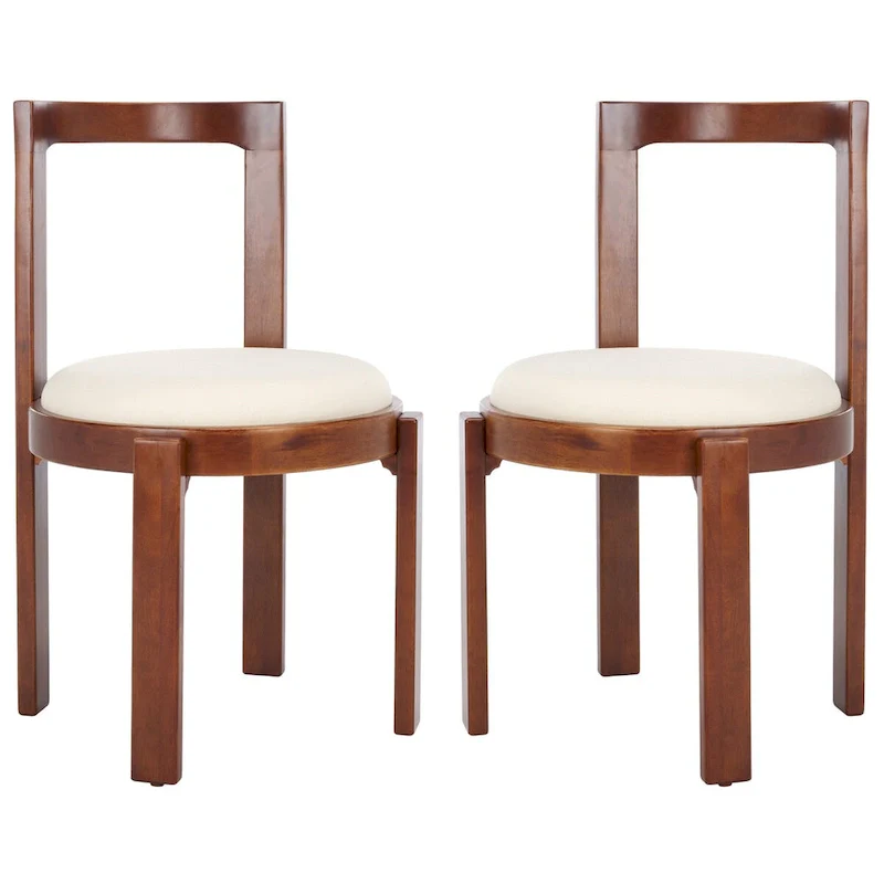 SAFAVIEH Home Estes 19-inch Round Dining Chair [SET of 2] - 20Wx21Dx33H