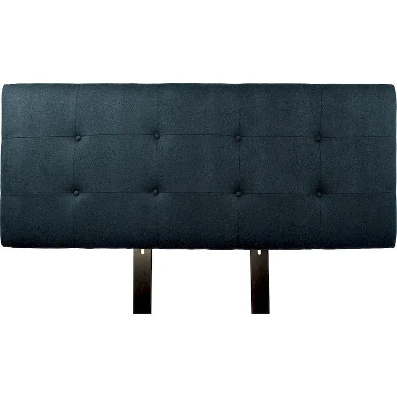MJL Furniture Ali Button Tufted Obsession Navy Upholstered Headboard