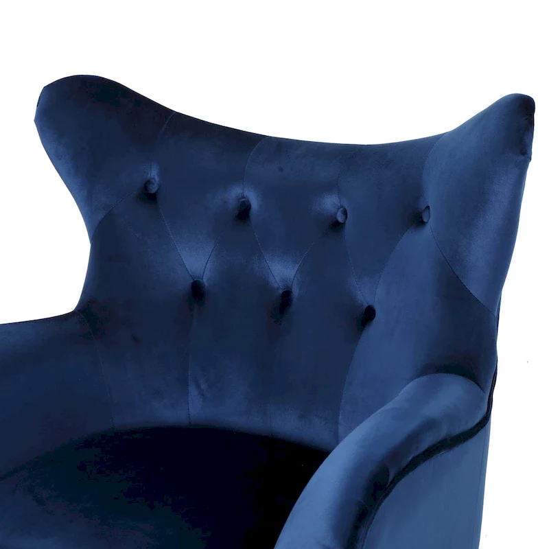 34.25  Velvet Wingback Arm Chair
