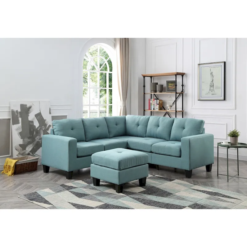 Twill Fabric Sectional Sofa