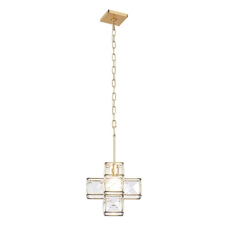 Cubic 1-light Calypso Gold Pendant