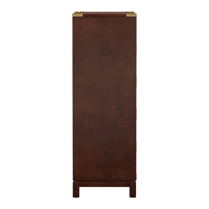 5-Drawer Gold Accent Chest