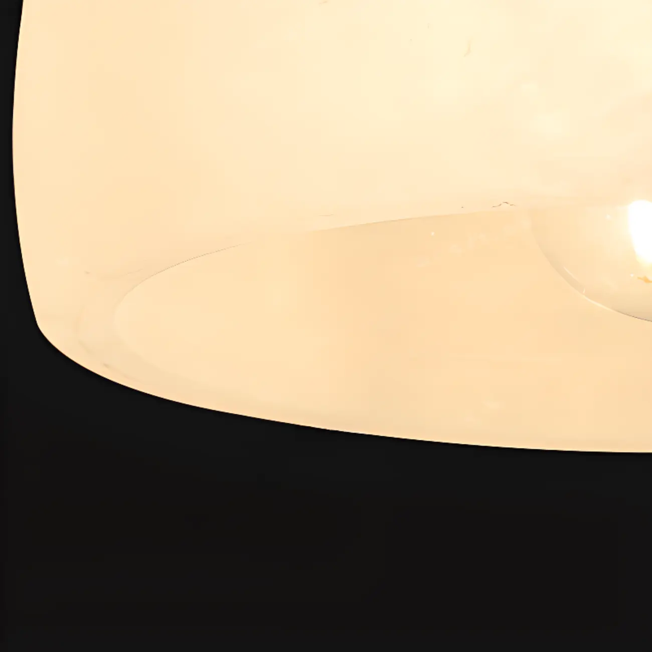 Modern Conical Alabaster White Bedroom Pendant Light