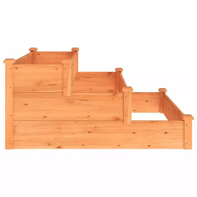 vidaXL Garden Raised Bed Strawberry Planter Vegetable Herb Bed Solid Wood Fir