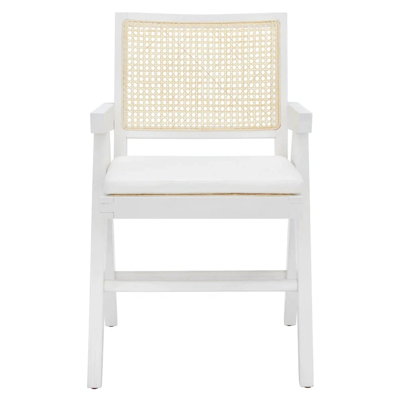 SAFAVIEH Couture Maiju Rattan Arm Chair - 21 In. W x 23 In. D x 34 In. H - 21Wx23Dx34H