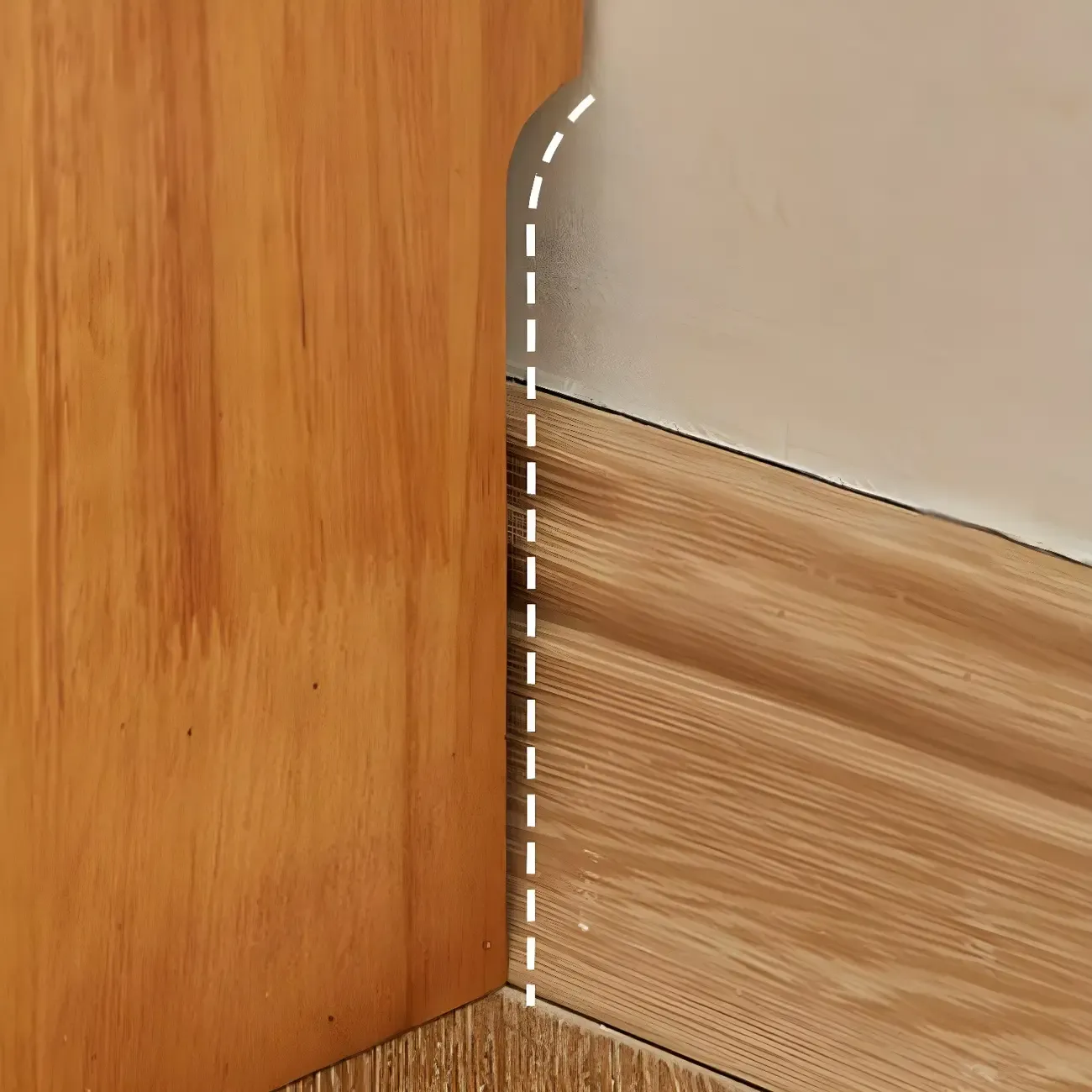 Scandinavian Light Wood 2-Shelf Bookcase with Drawers