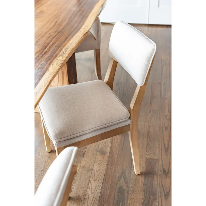 Solid Wood Upholstered Dining Chairs (Set of 2) by East at Main