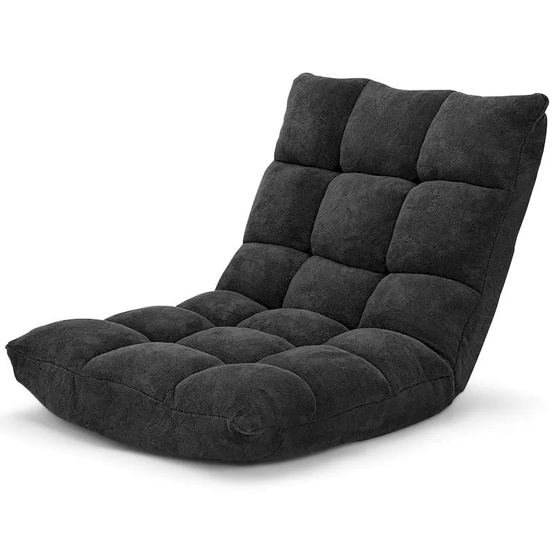Adjustable Floor Chair Recliner with Memory Foam