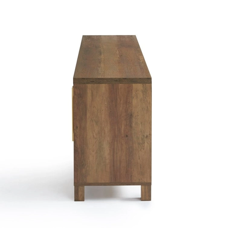 69.5 Wood TV Stand Media Console Entertainment Center