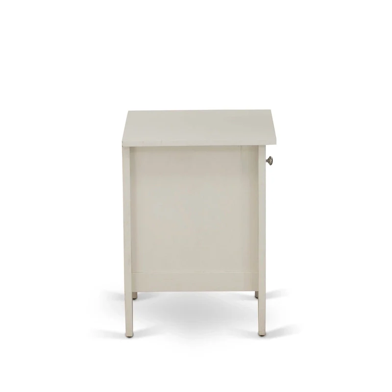 King Bedroom Set with 1 Bed and a Wire Brushed Butter Cream End Table - Mist Beige Linen Fabric Bed(Pieces Option)