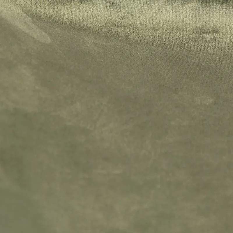 Hazel Velvet Upholstered Dining Side Chair Black Peg Legs, Olive Green